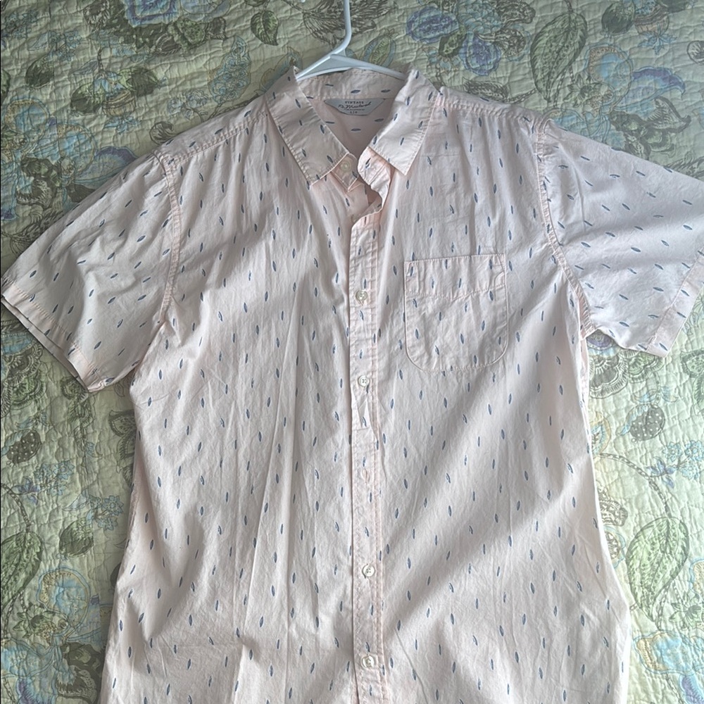 Cotton On Pink Casual Button Down Shirt Lightweight